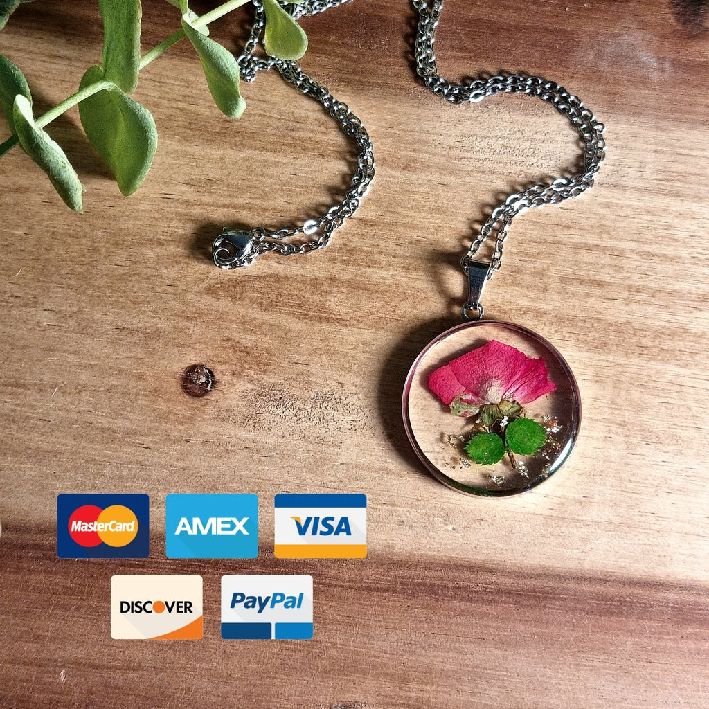 Lovely Rose | Round | Silver | Necklace