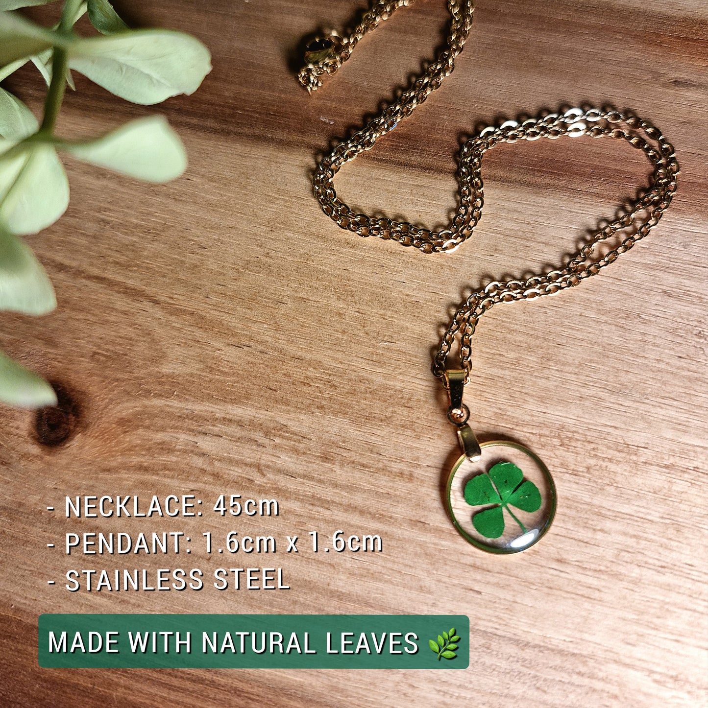 Clover | Round | Gold | Necklace