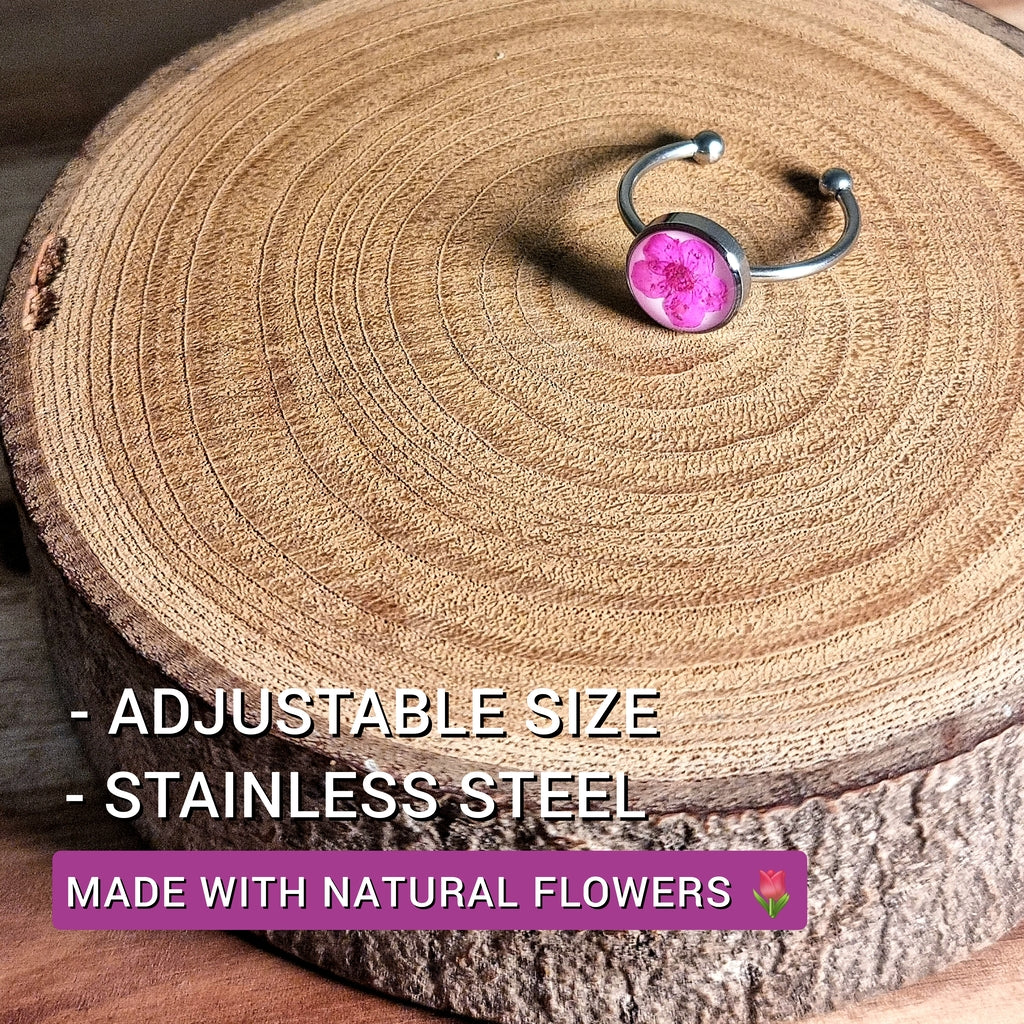 Rosa | Redondo | Prata | Anel