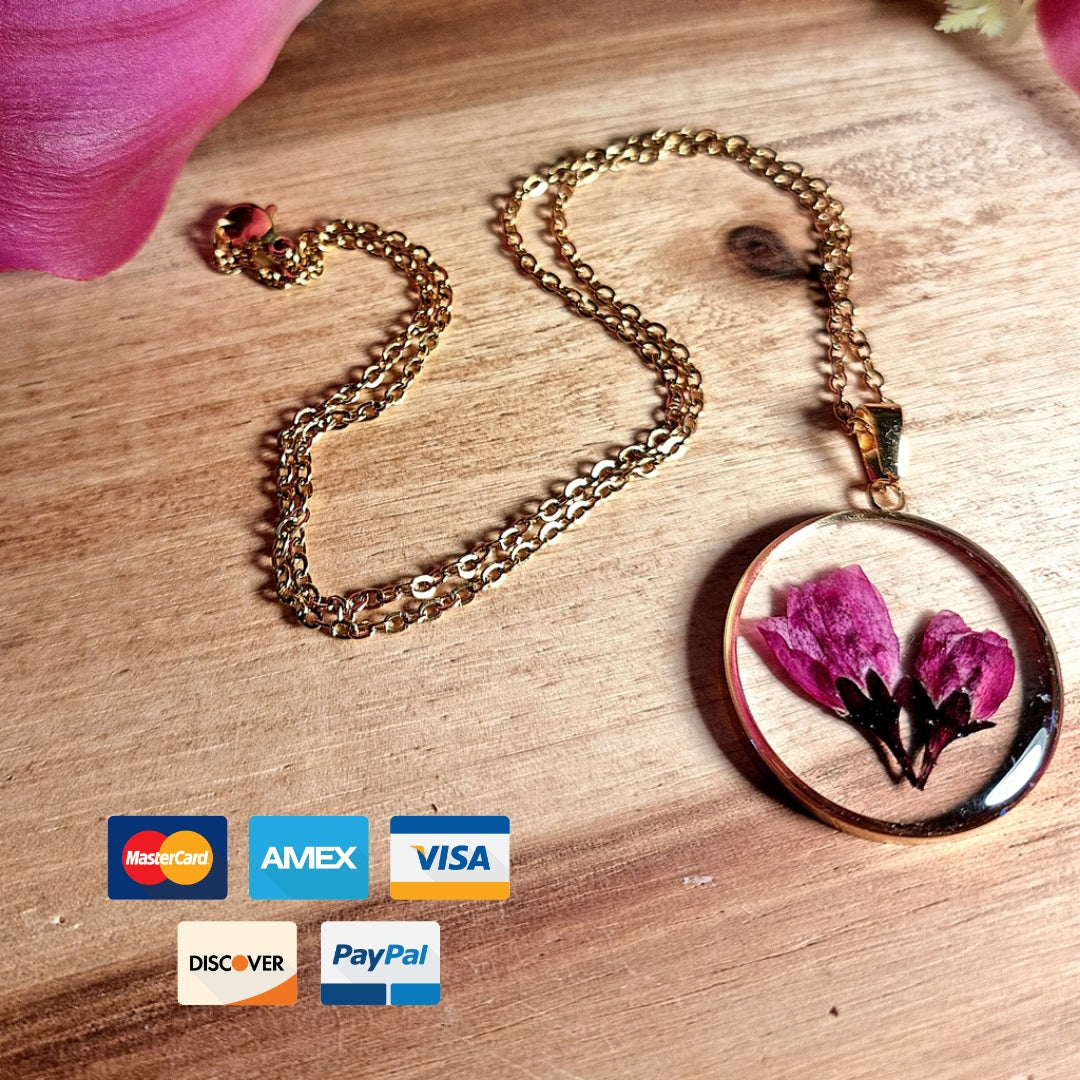 Kirschblüte | Runden | Gold | Halskette