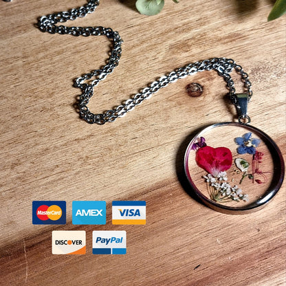 Cher printemps | Rond | Argent | Collier