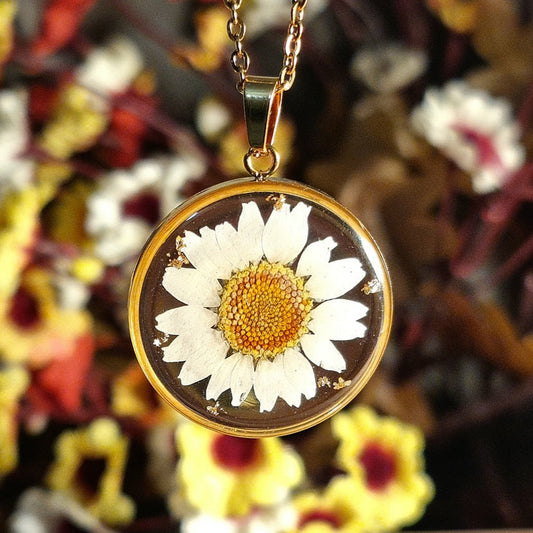 Dainty Daisy | Round | Gold | Necklace