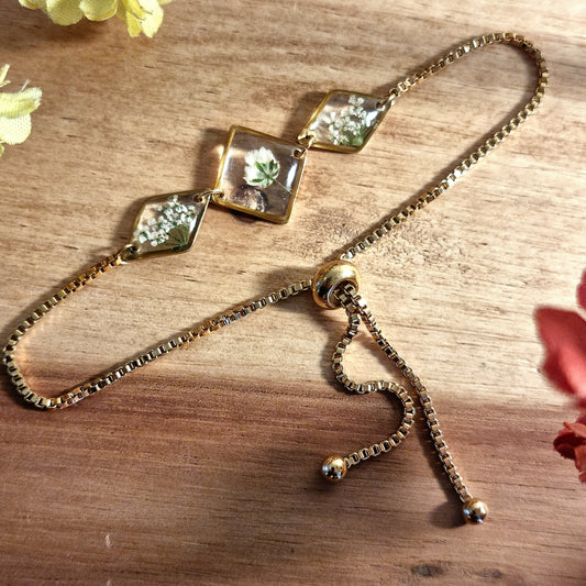Wildes Weiß | Diamant | Gold | Armband