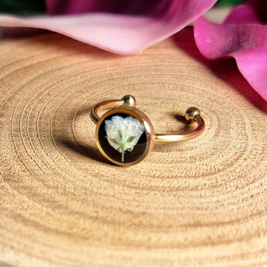 Wildes Weiß | Rund | Gold | Ring