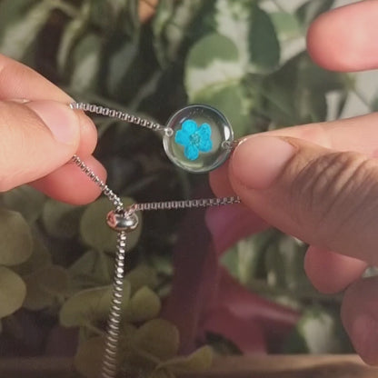 Deep Blue | Round | Silver | Bracelet