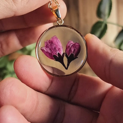 Kirschblüte | Runden | Gold | Halskette