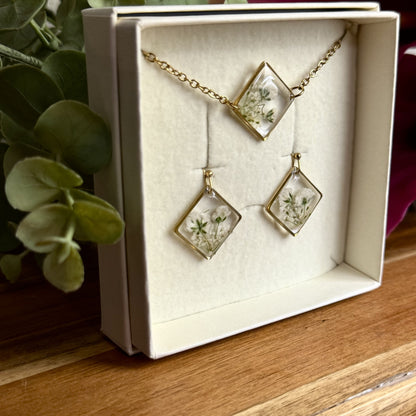 Cenoura Selvagem Conjunto | Ouro | Pulseira e Brincos