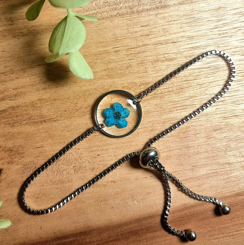 Deep Blue | Round | Silver | Bracelet