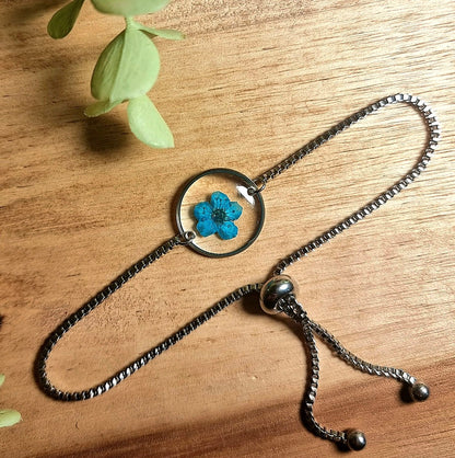 Deep Blue | Round | Silver | Bracelet