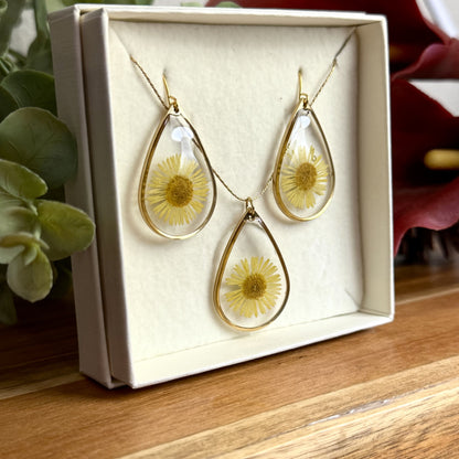 Margacinha Conjunto | Ouro | Colar e Brincos