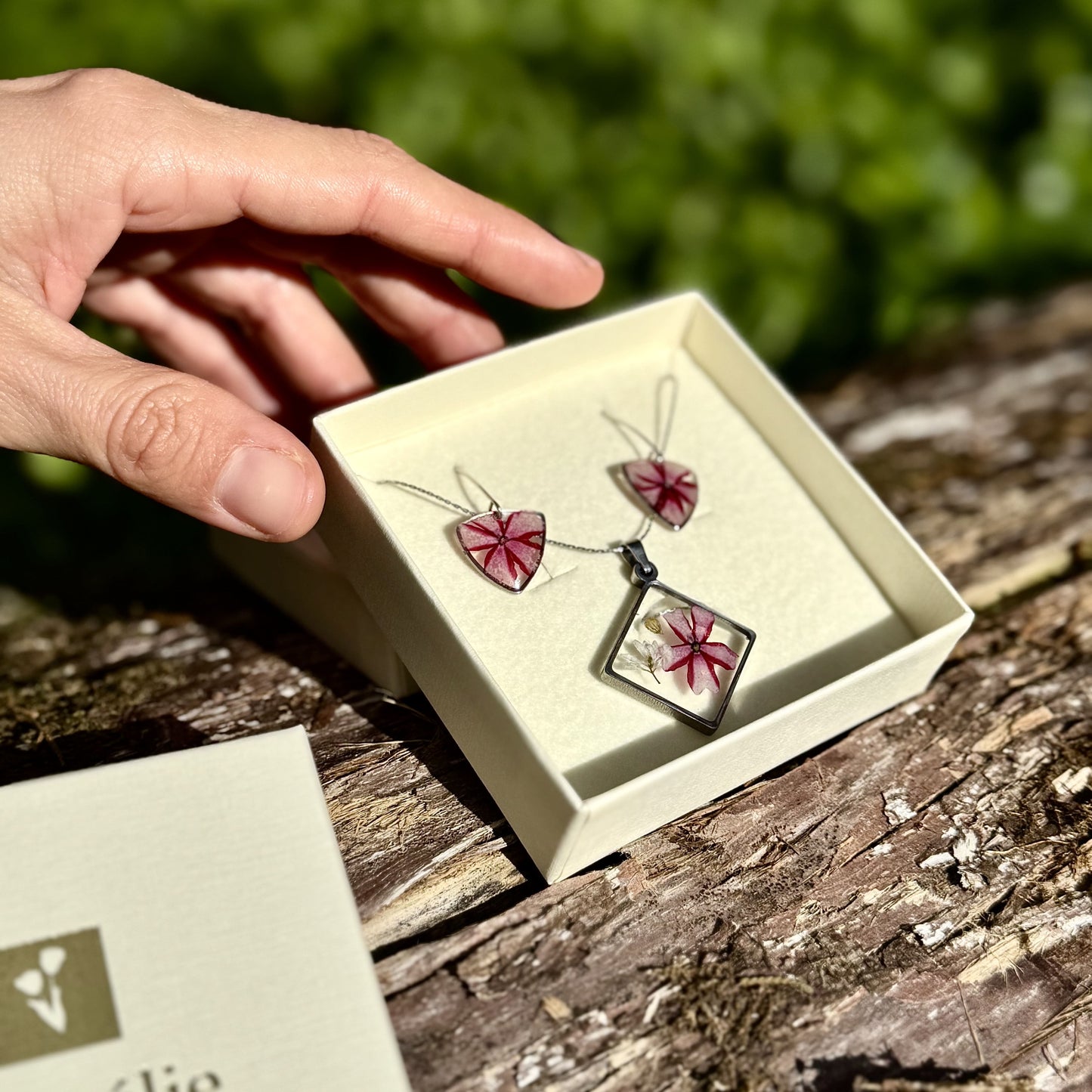 Verbena Conjunto | Prata | Colar e Brincos