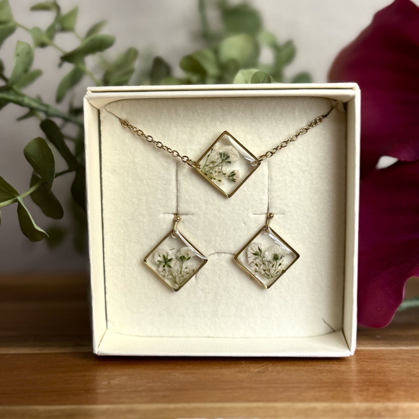 Cenoura Selvagem Conjunto | Ouro | Pulseira e Brincos