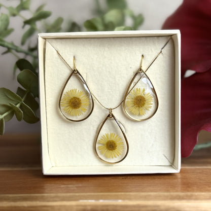 Margacinha Conjunto | Ouro | Colar e Brincos